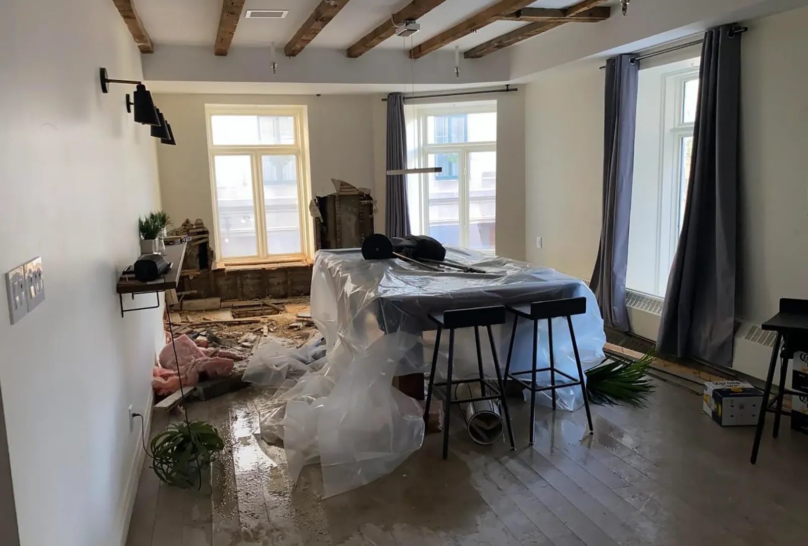 Construcción post siniestro por Kasa Contratista General en Montreal